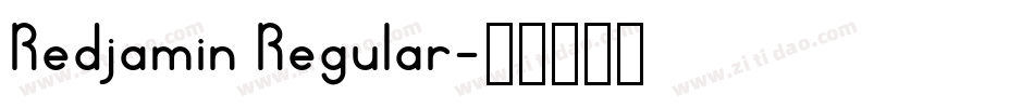 Redjamin Regular字体转换